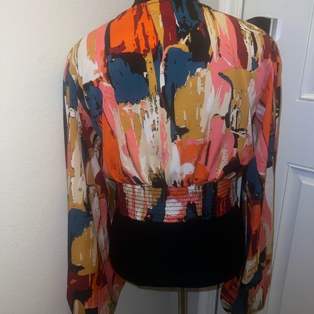 Colorful 2-piece Abstract Print Set - Picture 2 of 4